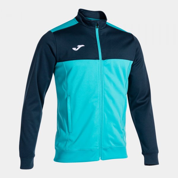 Mikina Joma Winner Full Zip fluo-tyrkysová