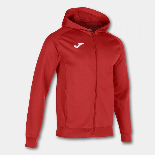 Mikina Menfis Hooded červená s kapucí