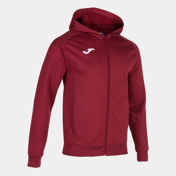 Mikina Menfis Hooded vínová s kapucí