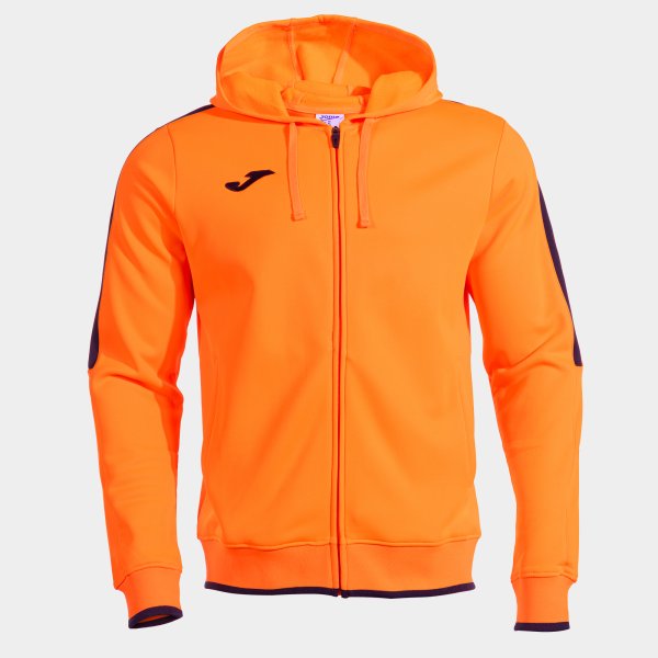 Mikina Joma Olimpiada Zip-Up Hoodie oranžová-černá
