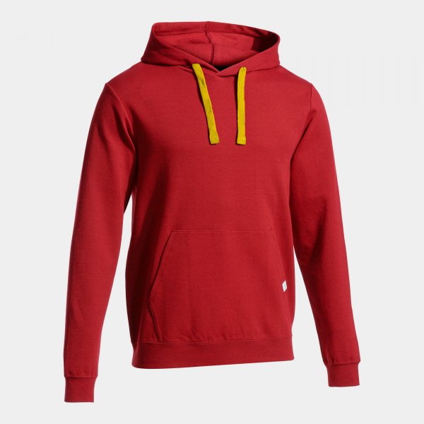 Mikina Joma Combi Hoodie červená-žlutá