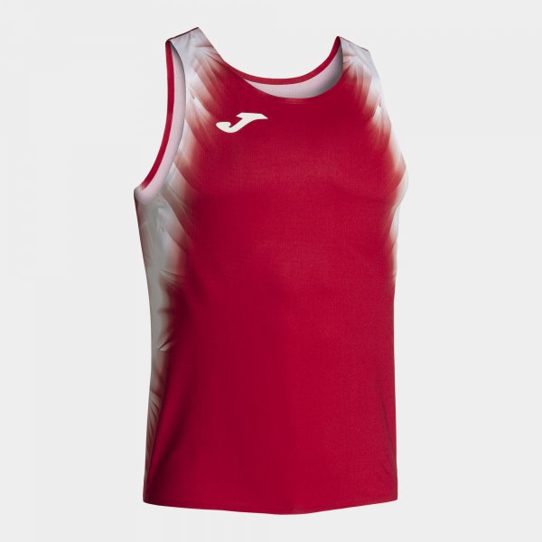 Tílko Joma Elite XI Tank Top červená-bílá – běžecké tílko