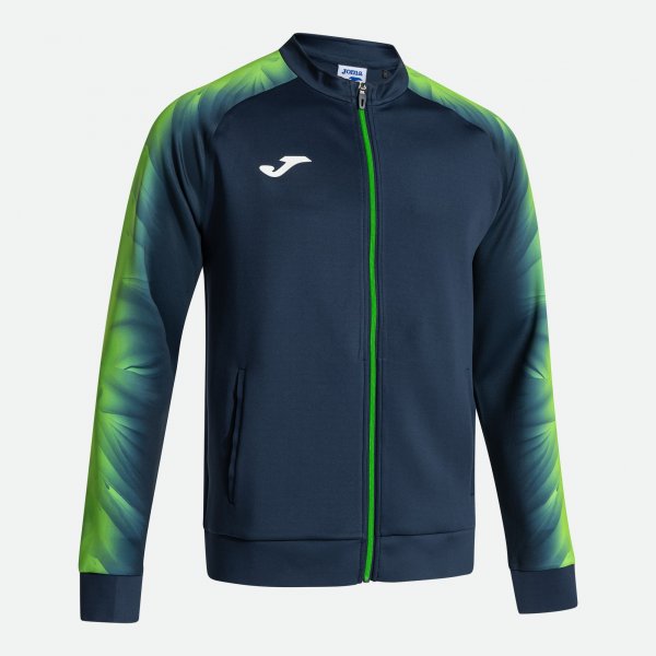 Mikina Joma Elite XI Full Zip tmavě modrá-fluo