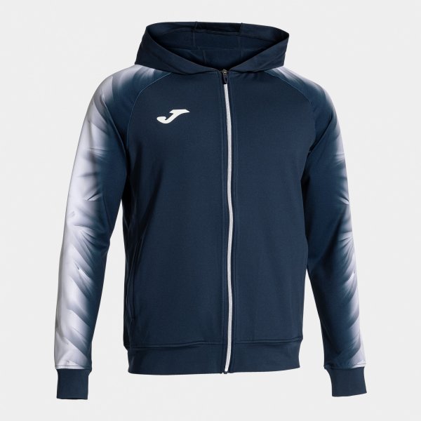 Mikina Joma Elite XI Zip-Up Hoodie tmavě modrá-bílá