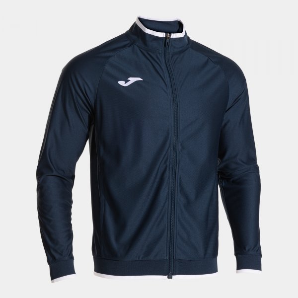 Mikina Joma Victory II Full Zip tmavě modrá-bílá