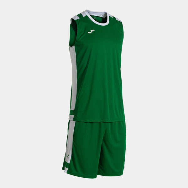Zeleno-bílá souprava Joma Lider Basket