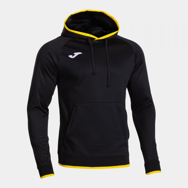 Mikina s kapucí Joma Combi Premium Hoodie černá-žlutá