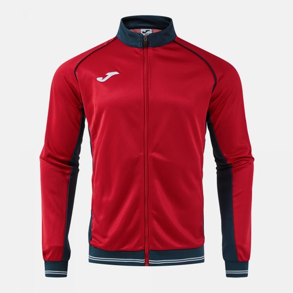 Mikina Joma Vintage Eco Retro Full Zip červená-tmavě modrá