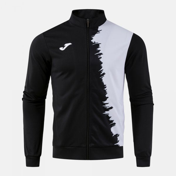Mikina Joma City III Full Zip černá-bílá