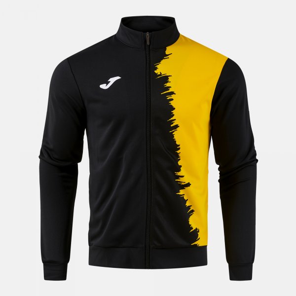 Mikina Joma City III Full Zip černá-žlutá