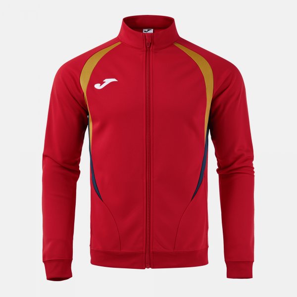 Mikina Joma Championship Full Zip červená tmavě modrá