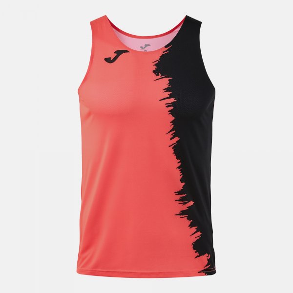 Tílko Joma City III Tank Top korálová-černá – běžecké tílko