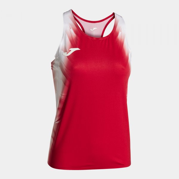 Tílko Joma Elite XI Tank Top červená-bílá – běžecké tílko