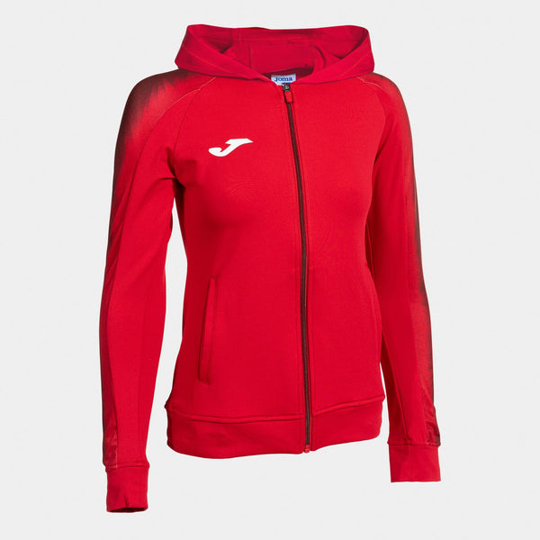 Mikina Joma Elite XI Zip-Up Hoodie červená