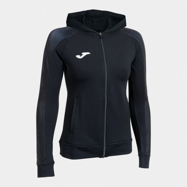 Mikina Joma Elite XI Zip-Up Hoodie černá-antracitová
