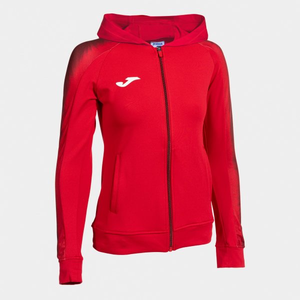 Mikina Joma Elite XI Zip-Up Hoodie červená
