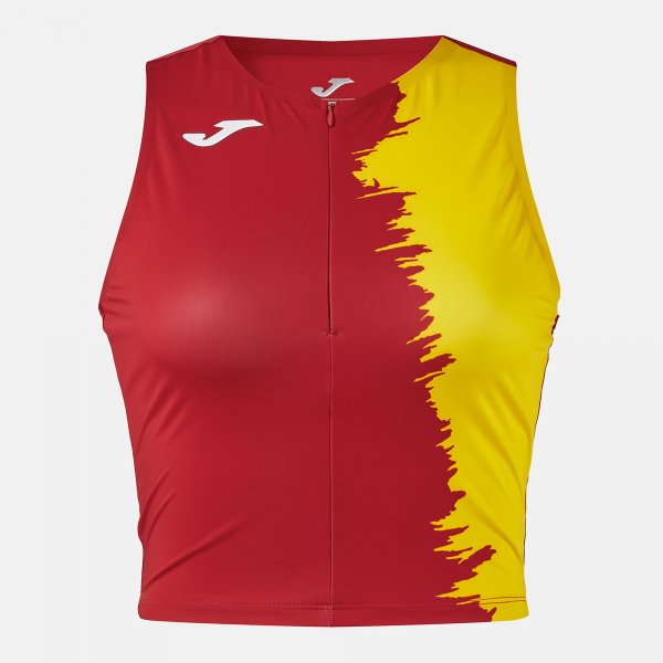 Tričko Joma City III Top červená-žlutá – sportovní dres