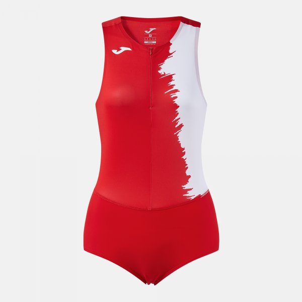 Body Joma City III Bodysuit červená-bílá – sportovní body