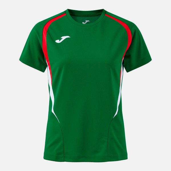 JOMA Championship Short Sleeve T-Shirt Green Red