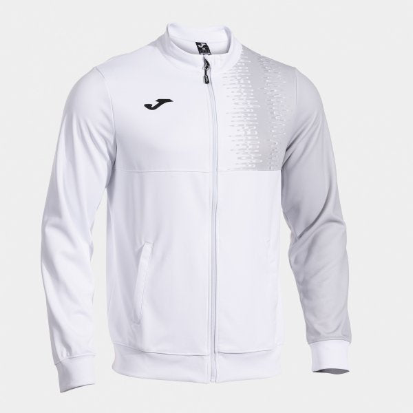 Mikina Joma Court Full Zip bílá
