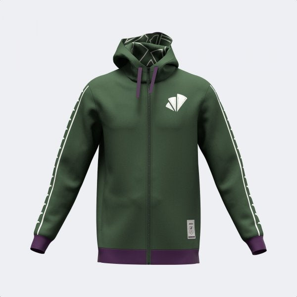 Mikina Joma Unicaja Málaga Zip-Up Hoodie zelená