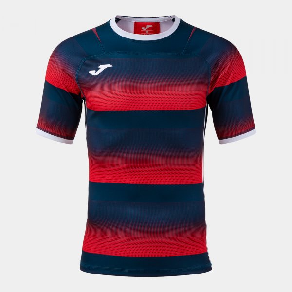 Tričko Joma Stone Rugby Pro červená-tmavě modrá