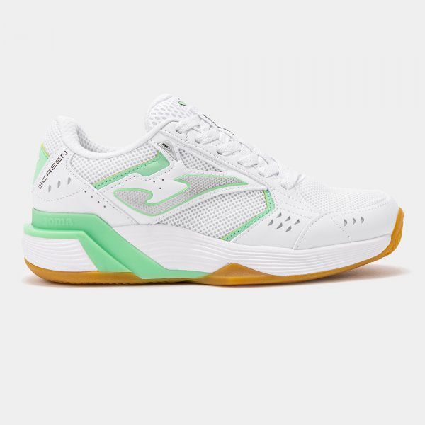 Joma B.Screen bílo-zelená – halová sportovní obuv