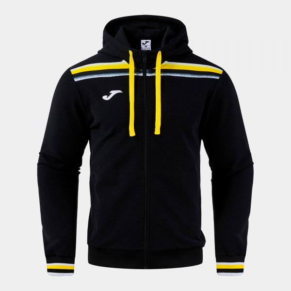 Mikina Joma Toledo II Zip-Up Hoodie černá-žlutá