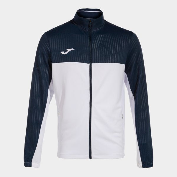 Mikina Joma Montreal Full Zip bílá-tmavě modrá