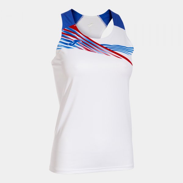Tričko Joma Elite Tank Top bílá-královská modrá