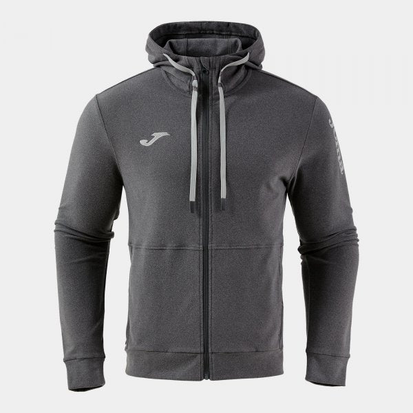 Antracitová mikina Joma Invictus Zip-Up Hoodie