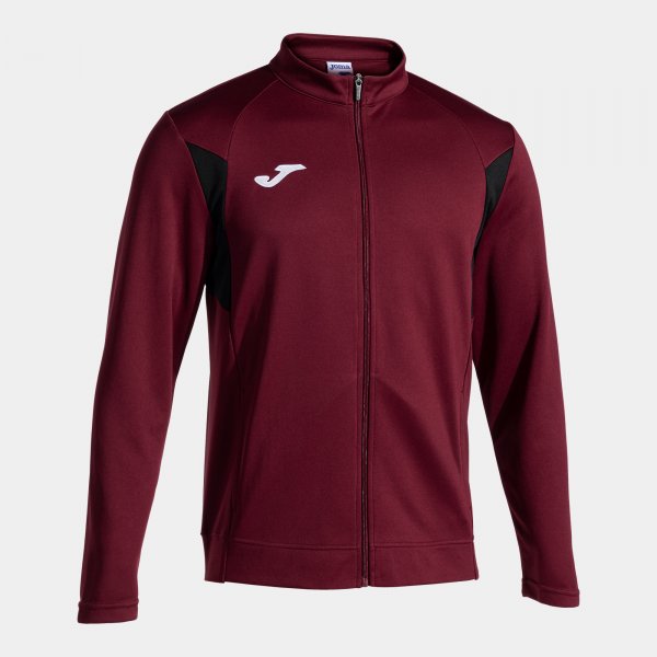 Mikina Joma Winner III Full Zip vínová