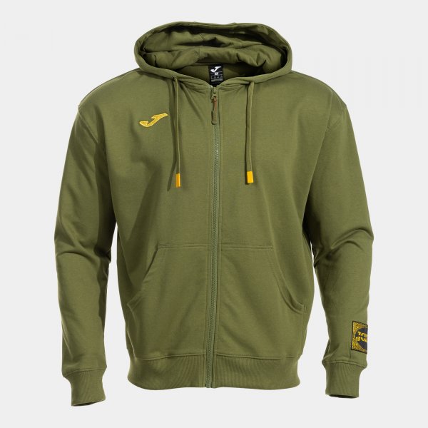 Zelená mikina Joma Combat Zip-Up Hoodie