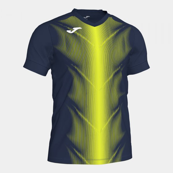 Tričko Joma Olimpia Navy-Fluorescent tmavě modrá-žlutá