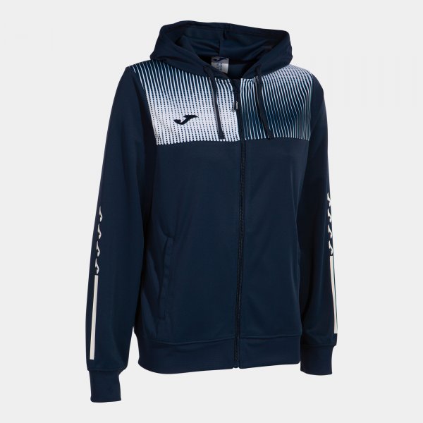 Mikina Joma Supernova IV Zip-Up Hoodie tmavě modrá-bílá