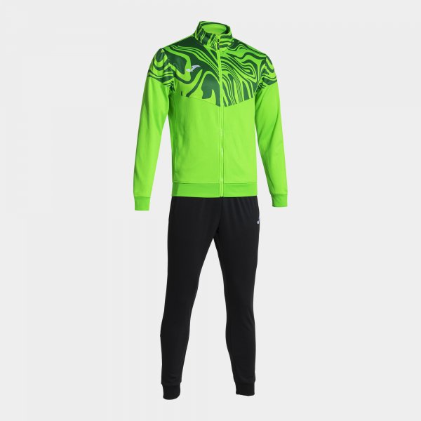 Souprava Lion II Tracksuit zelená-černá – sportovní souprava Joma