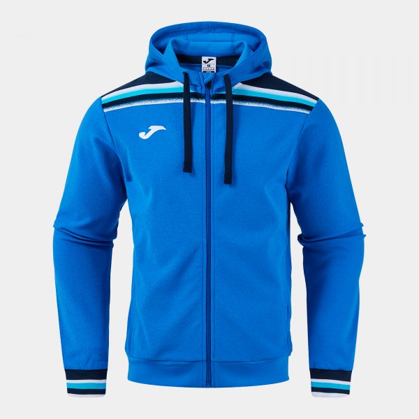 Mikina Joma Toledo Zip-Up Hoodie královská modrá-tmavě modrá