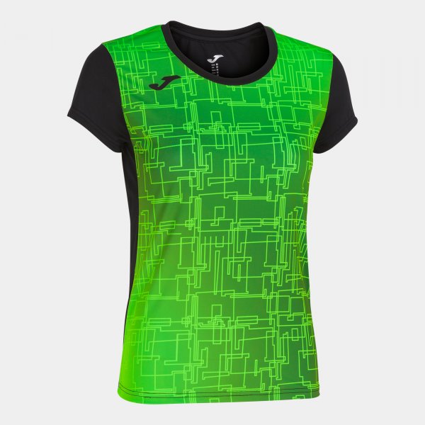 Tričko Joma Elite VIII černá-zelená – funkční sportovní tričko