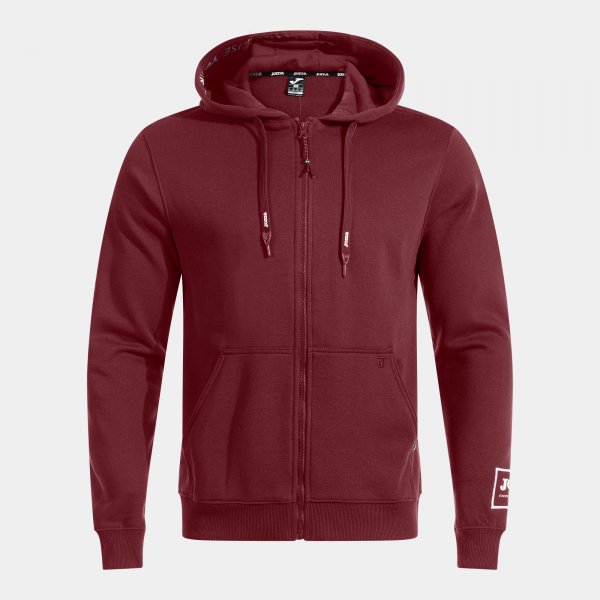 Vínová mikina Joma Urban Street Zip-Up Hoodie Wine