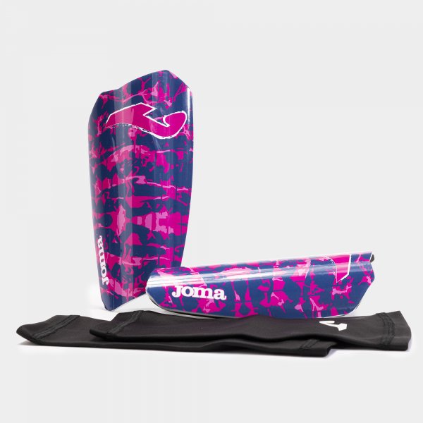 Chrániče holení Joma Spartan Shin Guards tmavě modrá-růžová