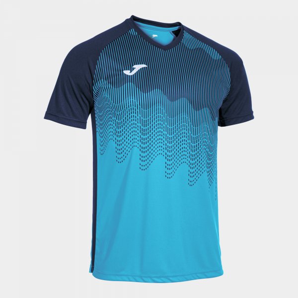 Tričko Joma Tiger VI tyrkysová-tmavě modrá