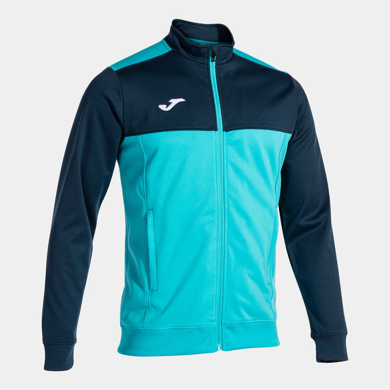 Mikina Joma Winner Full Zip fluo-tyrkysová