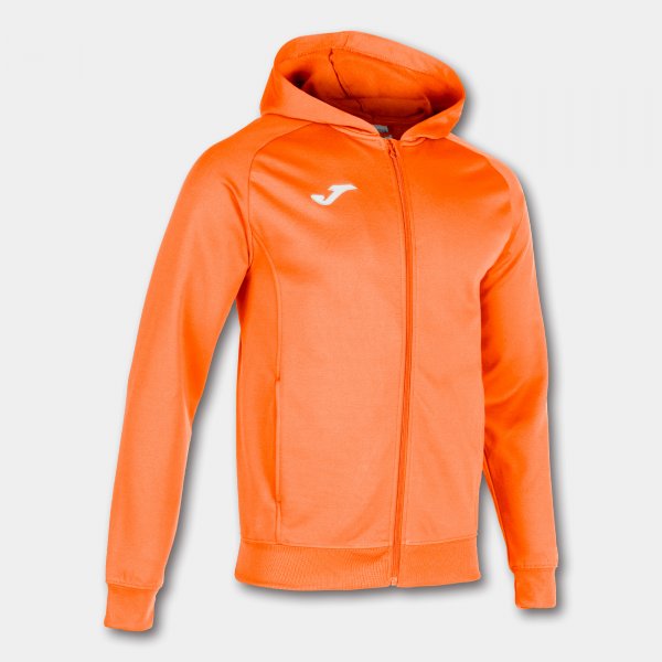 Oranžová fluo mikina Joma Menfis s kapucí