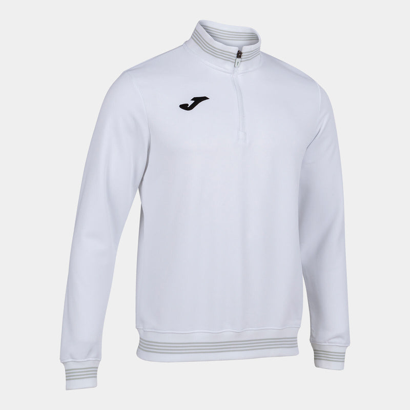 Mikina Joma Zip Campus III bílá
