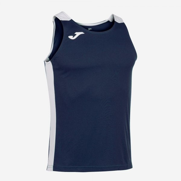 Tílko Joma Record II Tank Top tmavě modrá-bílá – sportovní tílko