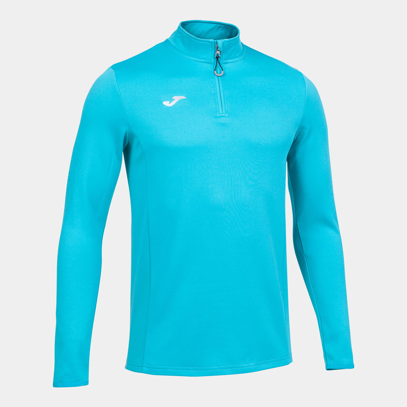 Mikina Joma Running Night fluo-tyrkysová – sportovní mikina