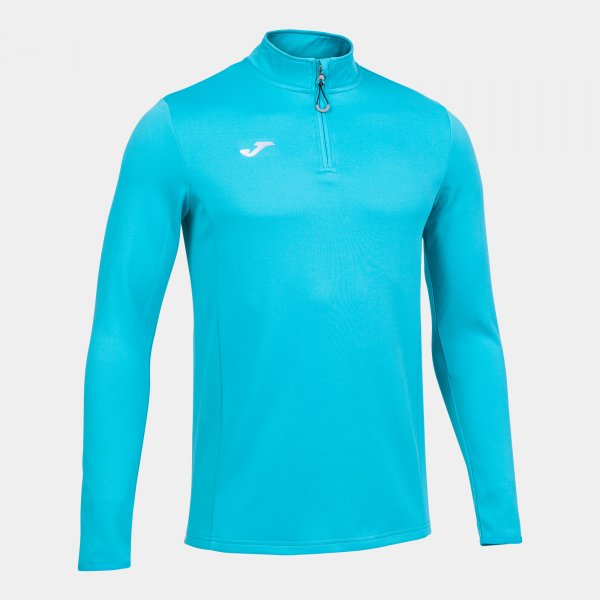 Mikina Joma Running Night fluo-tyrkysová – sportovní mikina