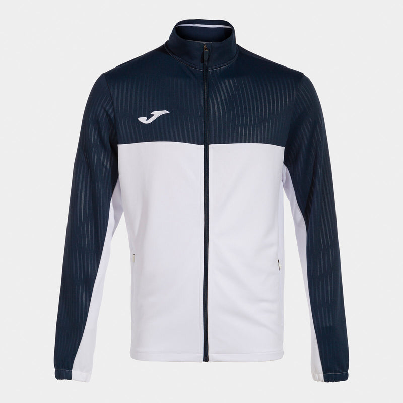 Mikina Joma Montreal Full Zip bílá-tmavě modrá