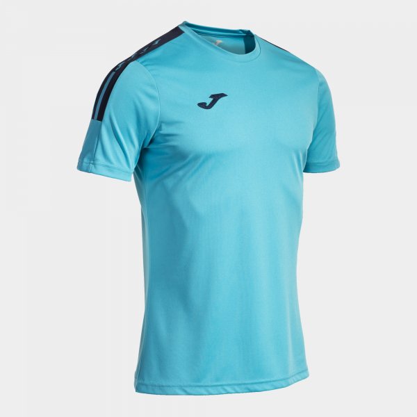 Tričko Joma Eco Essential tyrkysová-tmavě modrá