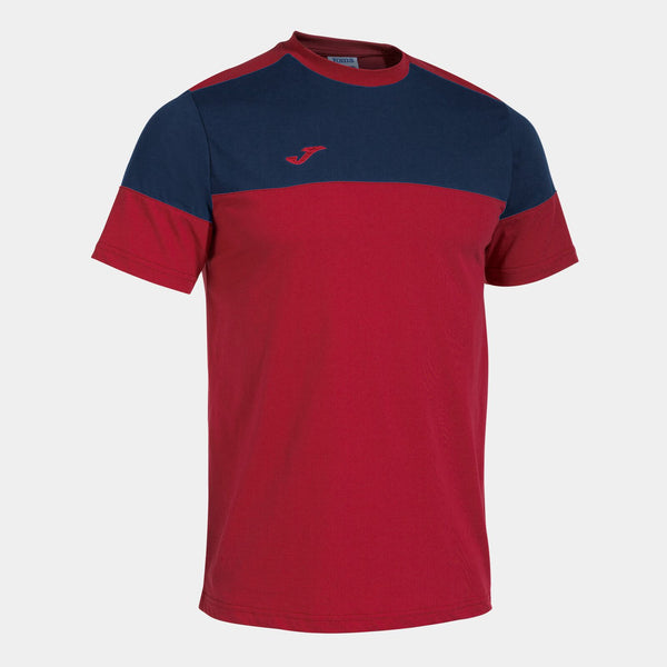 Tričko Joma Crew červená-tmavě modrá